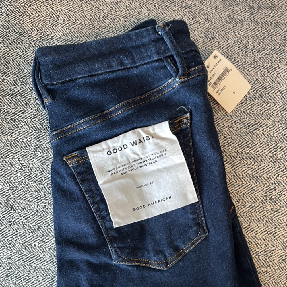 Good American High Rise Blue Jeans Classic Style